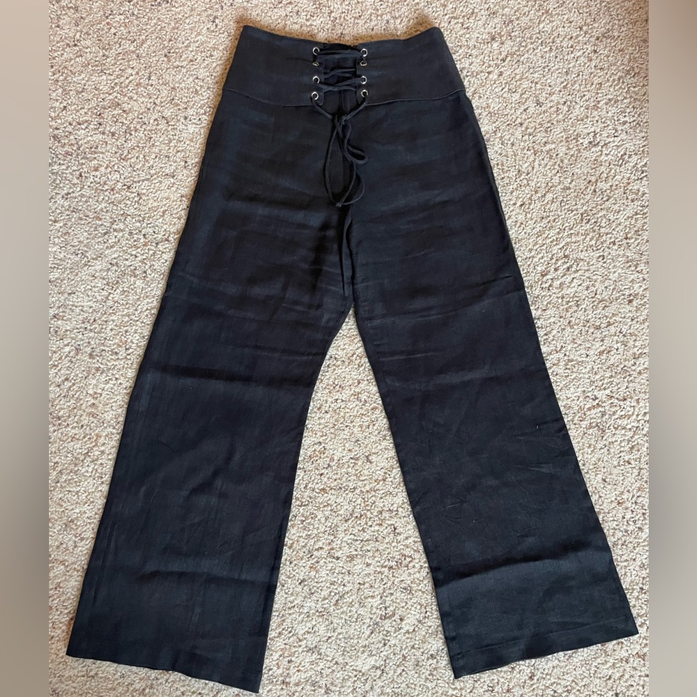 Reformation Linen wide leg pants